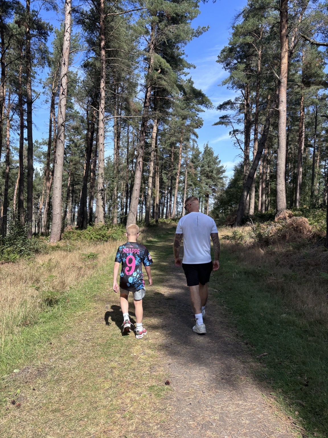 A parent helping two children over a stile on a countryside footpath